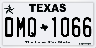 TX license plate DMQ1066