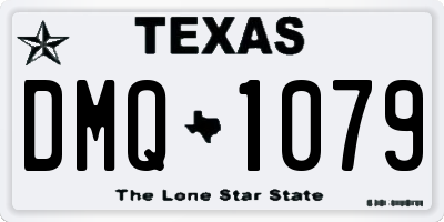 TX license plate DMQ1079