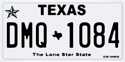 TX license plate DMQ1084