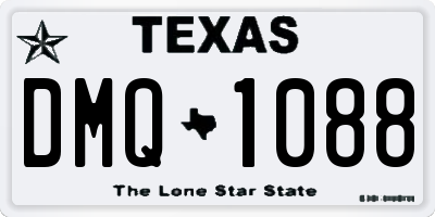 TX license plate DMQ1088