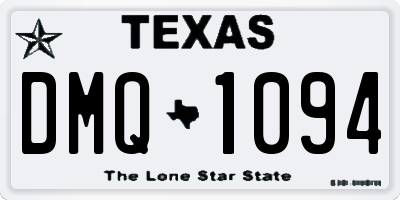 TX license plate DMQ1094