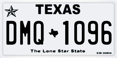 TX license plate DMQ1096