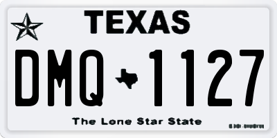 TX license plate DMQ1127