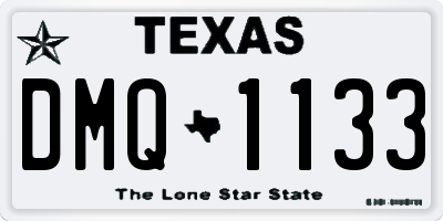 TX license plate DMQ1133