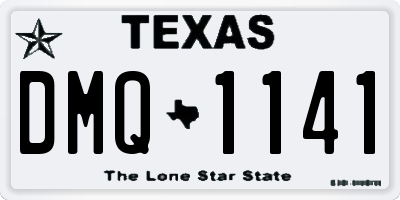 TX license plate DMQ1141