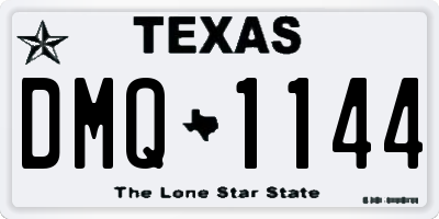 TX license plate DMQ1144
