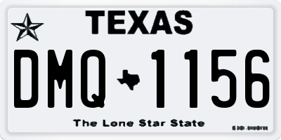 TX license plate DMQ1156