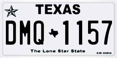 TX license plate DMQ1157
