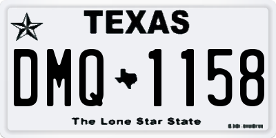 TX license plate DMQ1158