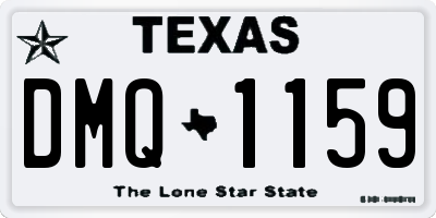 TX license plate DMQ1159