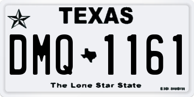 TX license plate DMQ1161