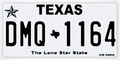 TX license plate DMQ1164