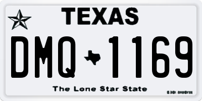 TX license plate DMQ1169