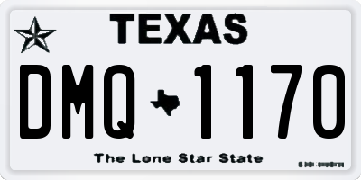 TX license plate DMQ1170