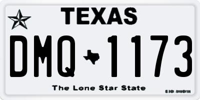 TX license plate DMQ1173