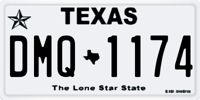 TX license plate DMQ1174