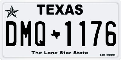 TX license plate DMQ1176