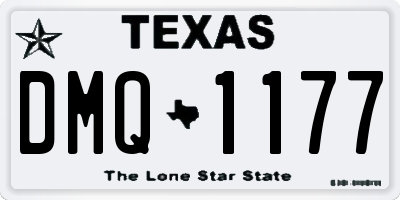 TX license plate DMQ1177