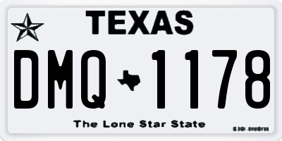 TX license plate DMQ1178