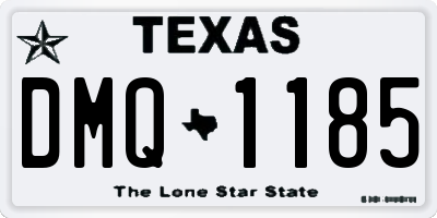 TX license plate DMQ1185