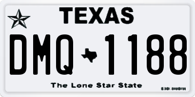 TX license plate DMQ1188