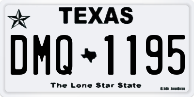 TX license plate DMQ1195