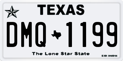 TX license plate DMQ1199