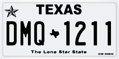 TX license plate DMQ1211