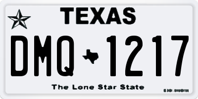TX license plate DMQ1217