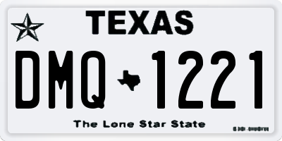 TX license plate DMQ1221