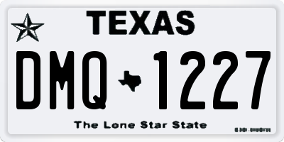 TX license plate DMQ1227