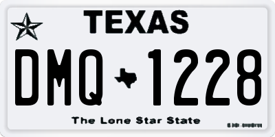TX license plate DMQ1228