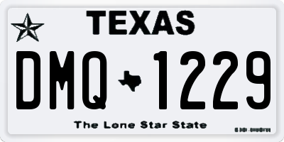TX license plate DMQ1229