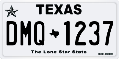 TX license plate DMQ1237