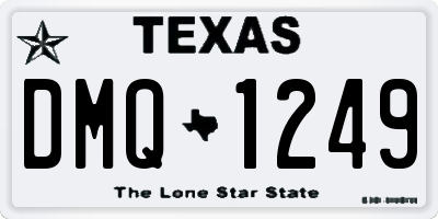 TX license plate DMQ1249