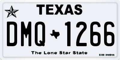 TX license plate DMQ1266