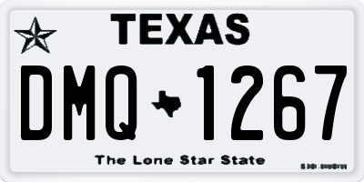 TX license plate DMQ1267