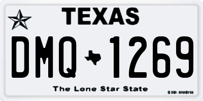 TX license plate DMQ1269