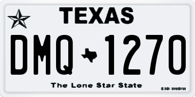 TX license plate DMQ1270