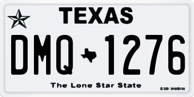 TX license plate DMQ1276