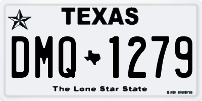 TX license plate DMQ1279