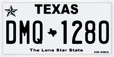 TX license plate DMQ1280