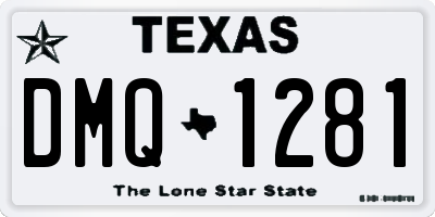 TX license plate DMQ1281