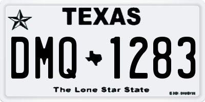 TX license plate DMQ1283
