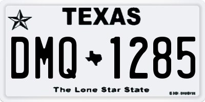 TX license plate DMQ1285
