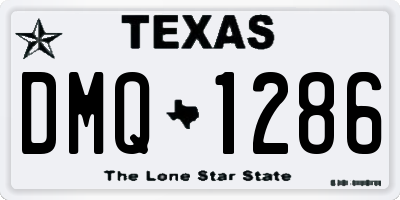 TX license plate DMQ1286