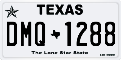 TX license plate DMQ1288