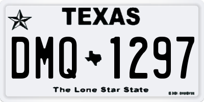 TX license plate DMQ1297