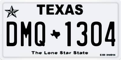 TX license plate DMQ1304