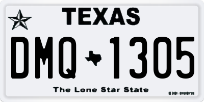 TX license plate DMQ1305